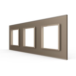 Plaque de finition en verre triple SR – Doré Mat