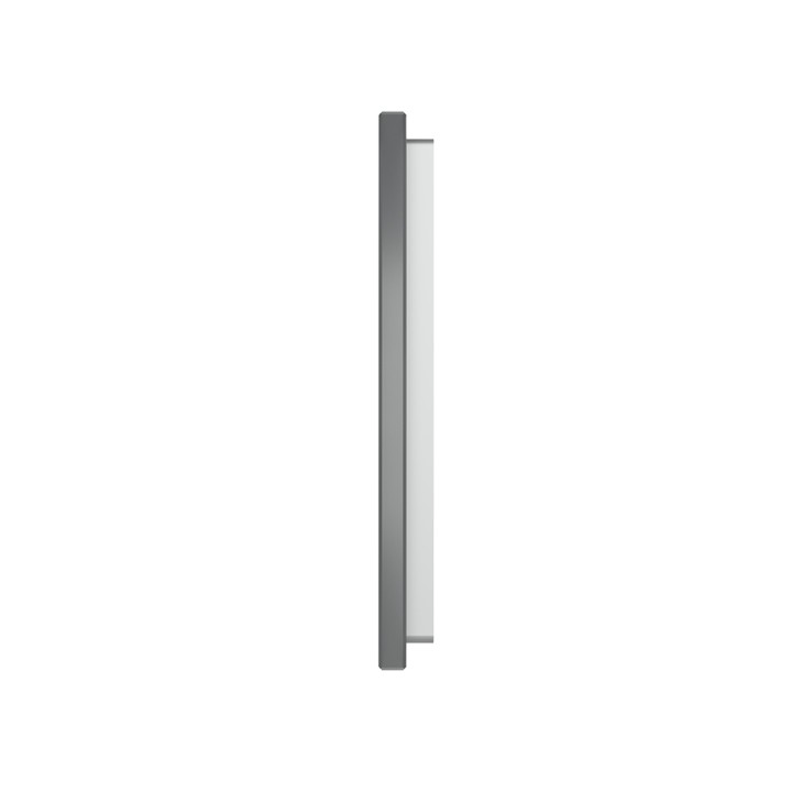 Triple Plaque de finition en verre tactile 3 circuits – Gris Mat