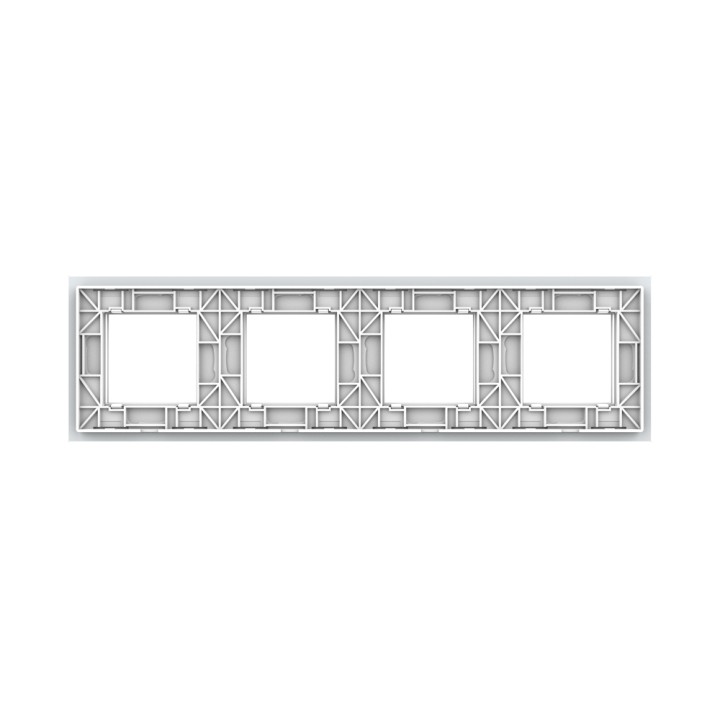 Plaque de finition en verre quadruple SR – Blanc Brillant