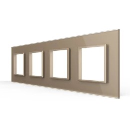 Plaque de finition en verre quadruple SR – Doré Brillant