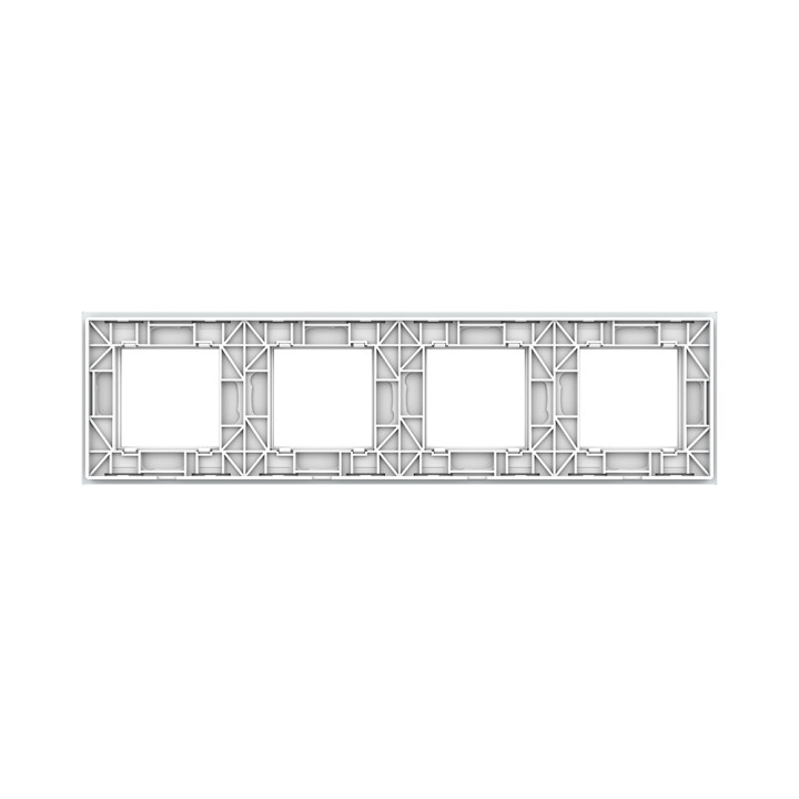 Plaque de finition en verre quadruple SR – Blanc Mat
