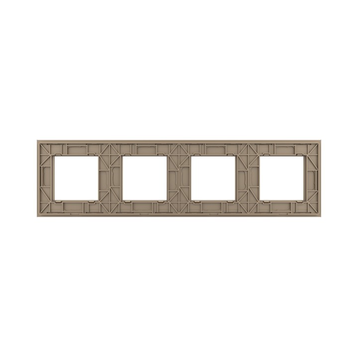 Plaque de finition en verre quadruple SR – Doré Mat