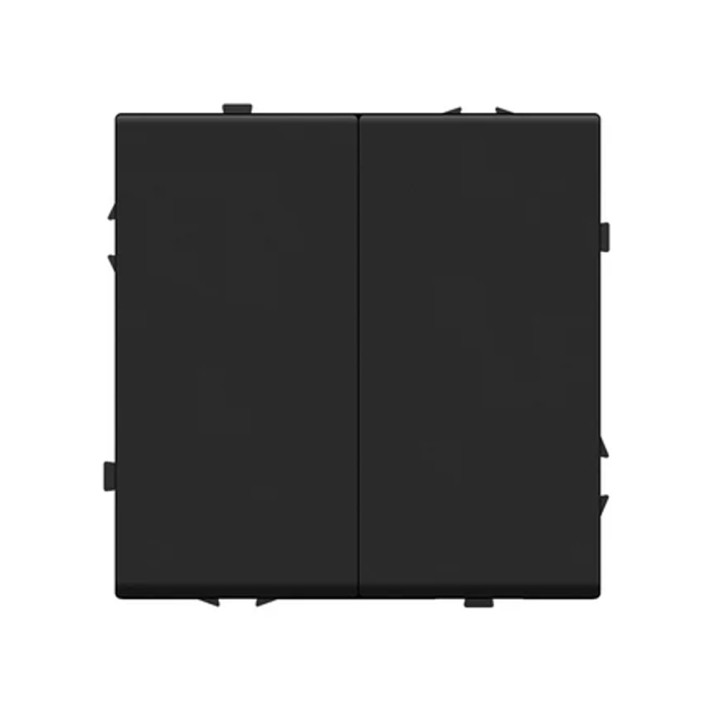 Interrupteur mécanique Poussoir 2 boutons – Noir