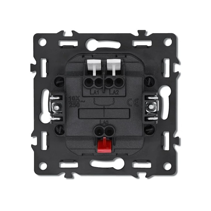 Interrupteur mécanique Poussoir 2 boutons – Noir